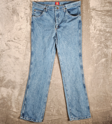Jeans Wrangler Uomo 36x34 Regular Fit &ndash; Blu Denim Elasticizzato, Vita Comoda, Pantaloni Stretch
