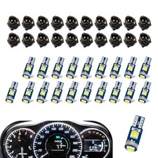 20pcs 74 Led Bulb Dash Lights Super Bright T5 37 74 Wedge Led Bulb With Pc74 Pc