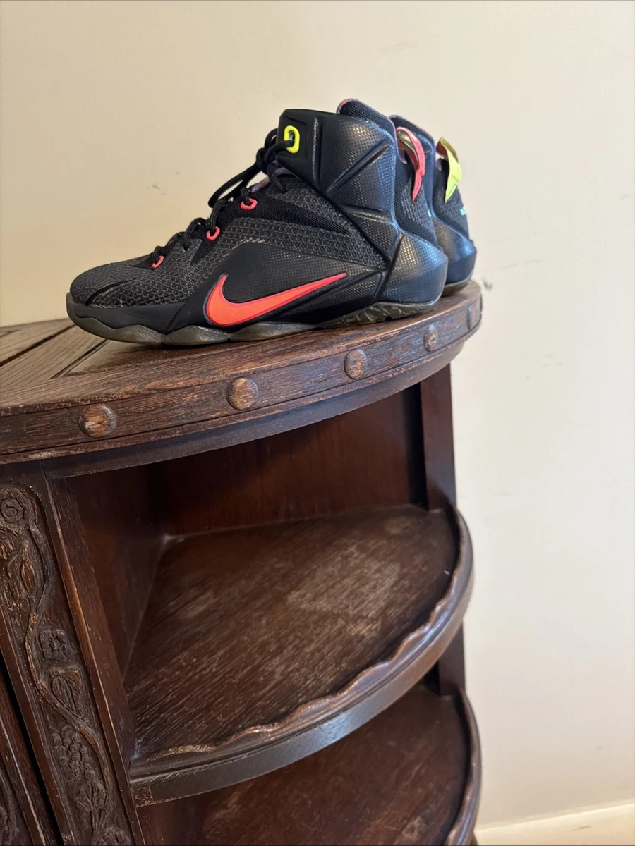 NIKE LeBron 12 Elite 2014 Athletic Shoes Basketball Sneaker Black Gold Men US 12 Nike LeBron XII Men main image 4