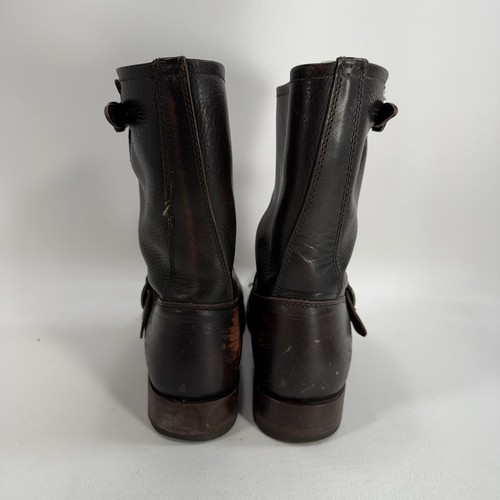 Frye Veronica Engineer Brown Leather Boots Size 9.5 B 77511 Women's Biker - Picture 8 of 13