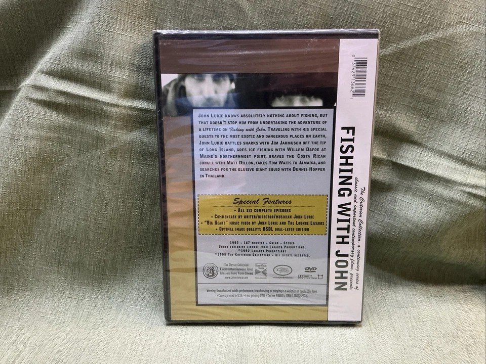 Fishing with John (1992 Criterion Collection 6 Episode DVD, John Lurie, NR, Doc) - Image 2 of 2