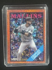 Charles Leblanc RC 2023 Topps Series 1 1988 Topps Chrome Silver Pack Orange /25