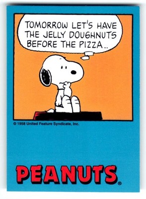 1992 ProSport Peanuts Classics #167 Tomorrow let's have the jelly