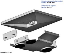 Starlink Mini aluminum commercial mount Made in USA includes magnetic mounts