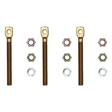 Qty 3 Snow Plow Eyebolt W Nuts Fits Sno-way Replaces 09124