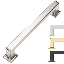 5 Inch Cabinet Pulls Kitchen 5"/128MM Hole Center Brushed Satin Nickel 10 Pack