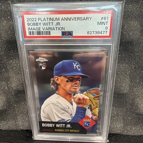 2022 Topps Chrome Platinum - Bobby Witt Jr - 61 Image Variation PSA 9 Rookie  SP