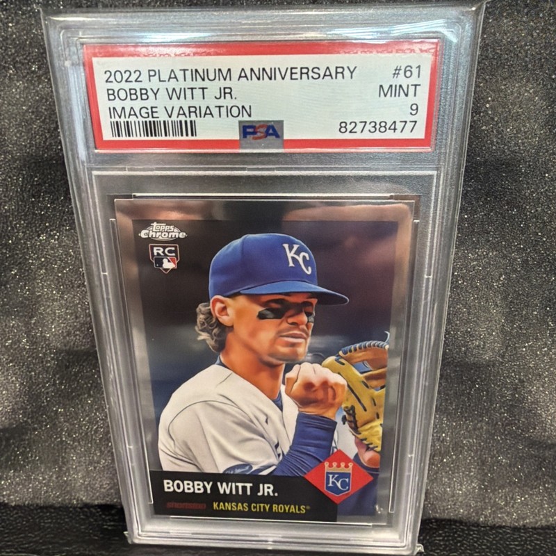 2022 Topps Chrome Platinum - Bobby Witt Jr - 61 Image Variation PSA 9 Rookie  SP