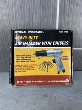 Central Pneumatic Heavy Duty Air Hammer w/ STEEL Chisels 4 CFM @ 90 PSI #47868
