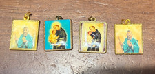 VTG St Saint Anthony & Saint  jude Medal Pendant Protection Catholic Jewelry
