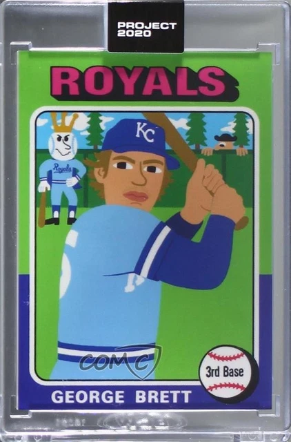 2020 Topps Project 2020 1975 Topps /10757 George Brett Keith Shore #102 HOF