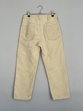 Vintage 60s Wrangler Blue-Bell White Jeans Denim Prentice Zipper SANFORIZED 27  