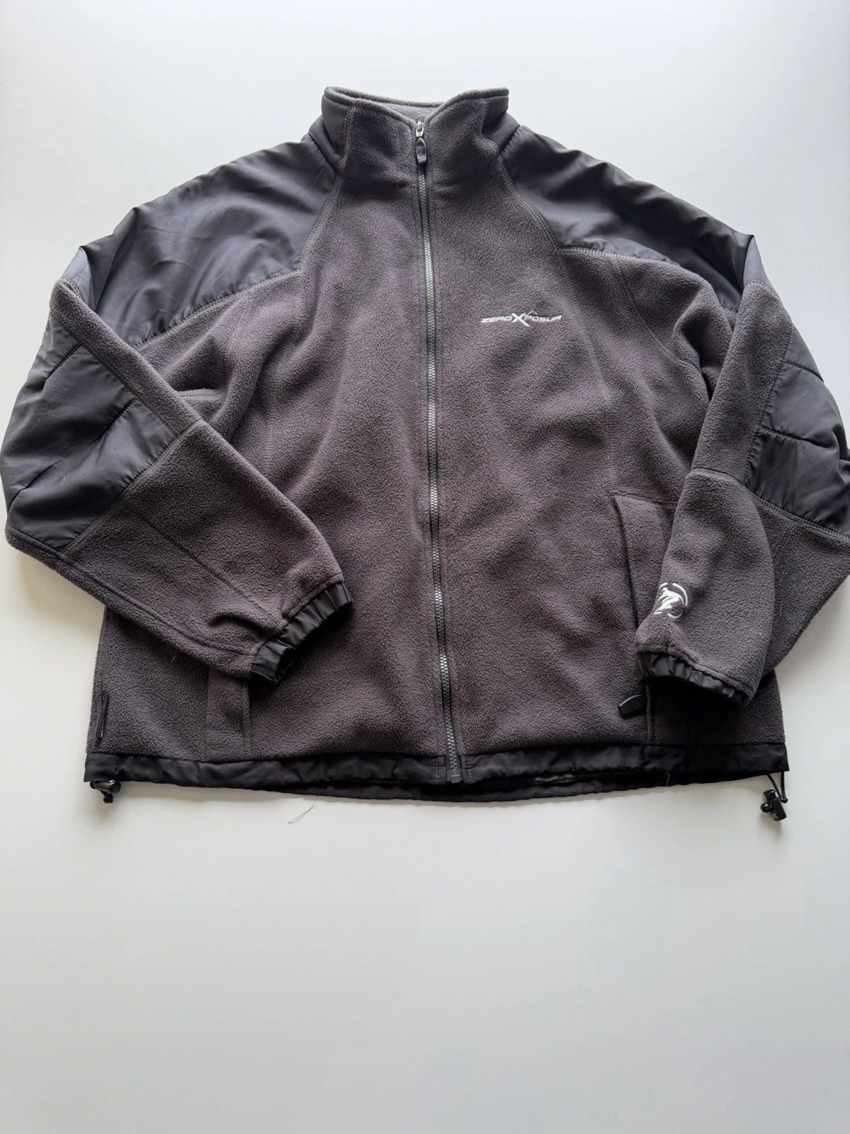 ZX ZeroXPosur Full Zip Jacket Men's Size L Black 2-Tone Lined Softshell Pockets