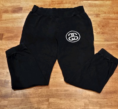 Vintage 90s Stussy SS Logo Sweatpant Joggers Made In USA Size