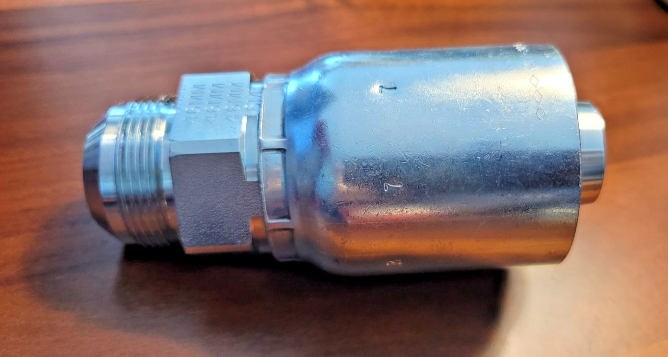 Parker 77 Series 10377-20-20 - 1-1/4'' Hose x Male JIC Crimp Fitting
