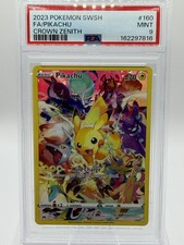 2023 Pokemon Sword And Shield Crown Zenith #160 Fa/Pikachu Crown Zenith PSA 9