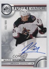 2023-24 SP Authentic Auto Future Watch 52/999 Milos Kelemen #119 Auto o1m