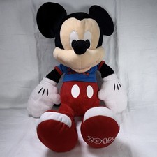 Disney 20" Large Mickey Mouse 2015 Name on Shirt Plush Stuffed Animal Toy