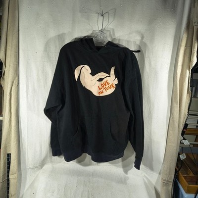 Harry Styles Unisex Size XL Black Hoodie Pull Over W/Love On Tour Graphic Design