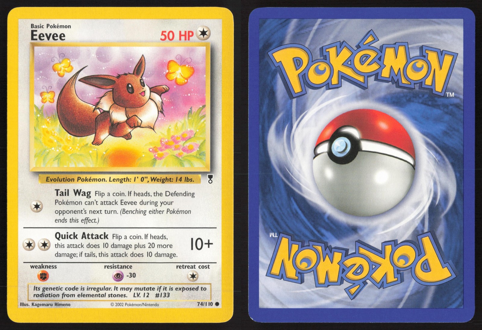Pokemon TCG | Eevee 74/110 | Legendary Collection Common | Near Mint