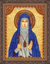 Bead "Saint Elizabeth" Tapestry Embroidery Kit Orthodox Icon