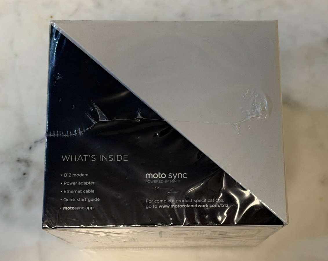 NEW Motorola B12 High Speed Cable Modem 2500 Mbps / 2.5 Gbps DOCSIS 3.1
