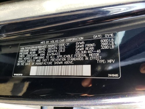 Anti-Lock Brake Part Without Hybrid Fits 16-17 VOLVO XC90 746584 - Picture 10 of 12