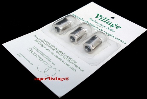 Dept. 56 Replacement Light Bulbs 52707 Set of 3 for Carnival Carousel 54933 New - Picture 2 of 8