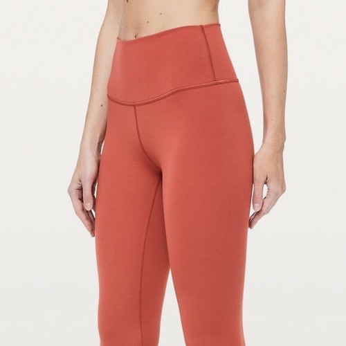 orange lulu leggings