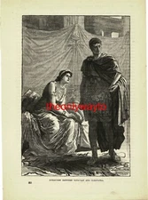 Octavian And Cleopatra, Book Illustration (Print), 1888