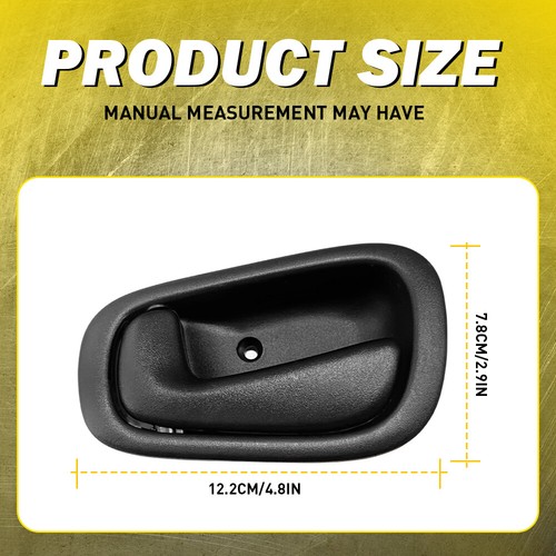 Door Interior Handles Left+Right Side Fit 1998-02 Chevrolet Prizm Toyota Corolla - Picture 4 of 16