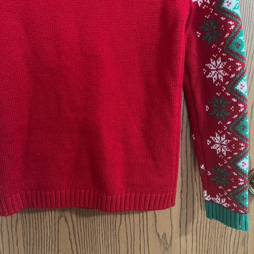 Girls Christmas Llama Sweater 33 Degrees Size Large - Picture 9 of 12