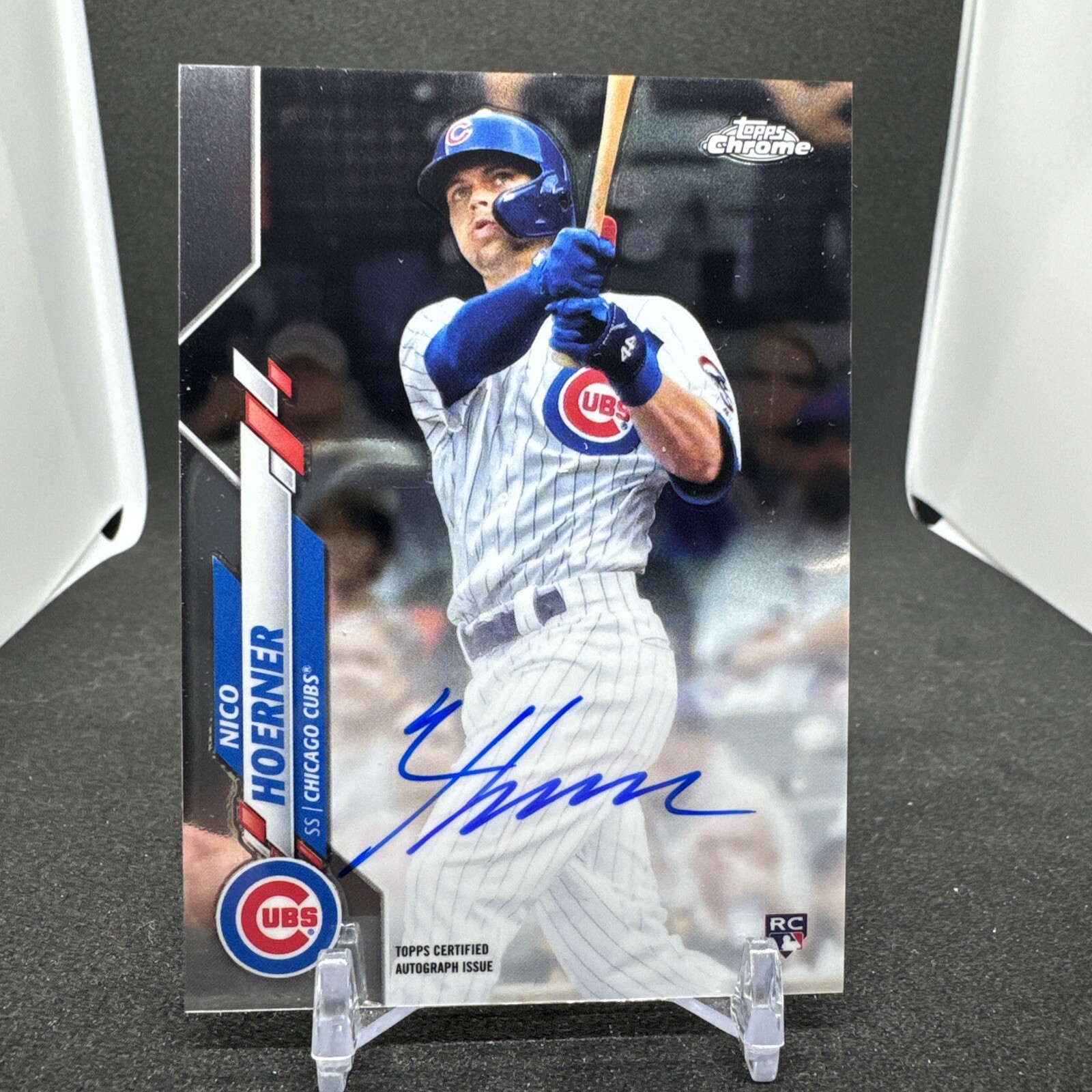 2020 Topps Chrome Nico Hoerner Auto Rc # NH