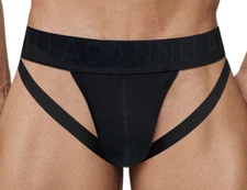 Adannu Brand Men's Comfy Briefs Sexy High Fork Hollow Underwear Cotton Jockstrap