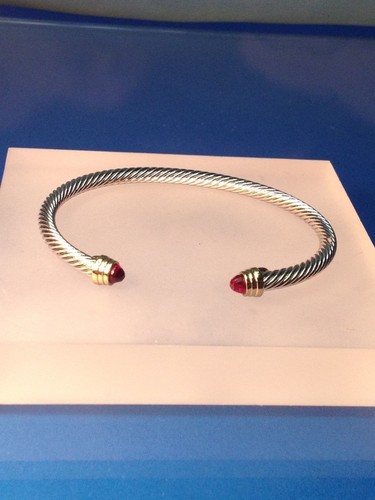 DESIGNER INSPIRED COLORFUL STONES SILVER & GOLD FINISH BANGLE CUFF BRACELET NEW - Picture 8 of 74