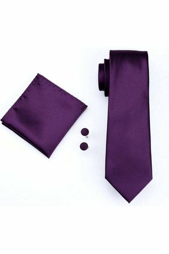 Einfache blasse Pastellfarben für Herren 100 % Seide Tasche Quadrat, Manschettenknöpfe und Hochzeit Krawatte Sets - Bild 3 von 17