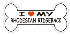 Love My Rhodesian Ridgeback Bumper Sticker or Helmet Sticker D2536 Dog Decal