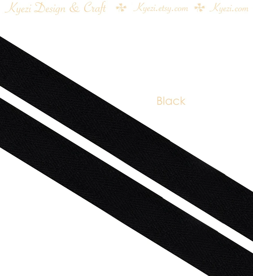 3/4" Cotton Twill Tape, Natural Herringbone Twill Tape Ribbon 3/4 Inch, (20mm) - Image 2 of 4