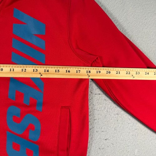 Nike SB Hoodie Sweatshirt Youth Large Red Therma Fit Logo Skateboard Sportswear - Picture 6 of 12