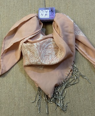 CLAIRE'S Pale Pink Bandana with Hanging jewels NWT Retails $25