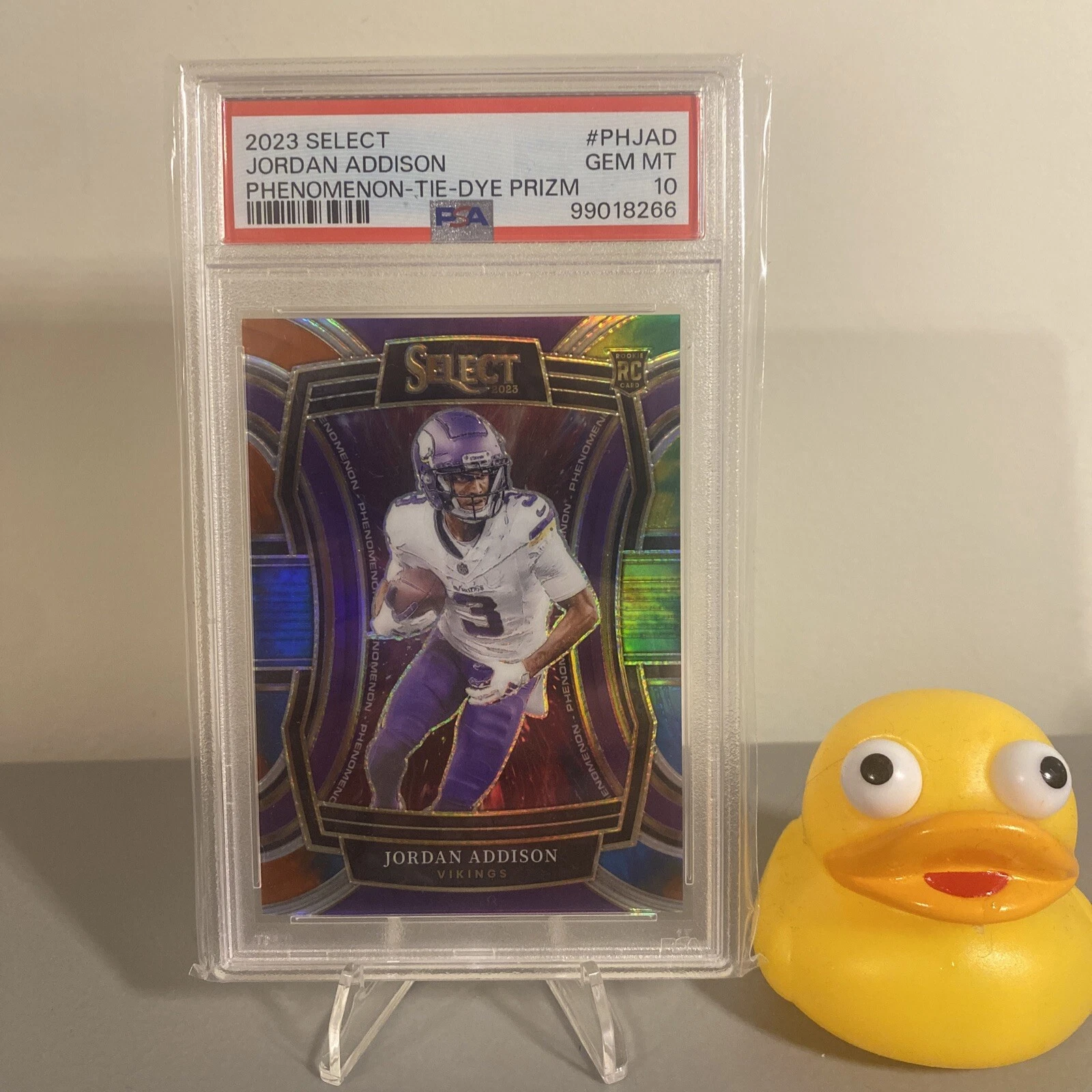 Jordan Addison Panini Select Phenomenon #PHJAD Tie-Dye Prizm