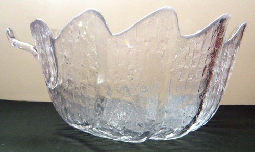 Orrefors 'Eden' Salad Bowl Lars Hellsten c.1977 Original box & receipt 8700/33 - Picture 6 of 12