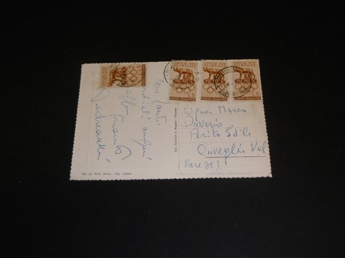 CARTOLINA POSTALE VIAGGIATA ANNI '40 MONTEROSSO CALABRO PANORAMA - Picture 2 of 2