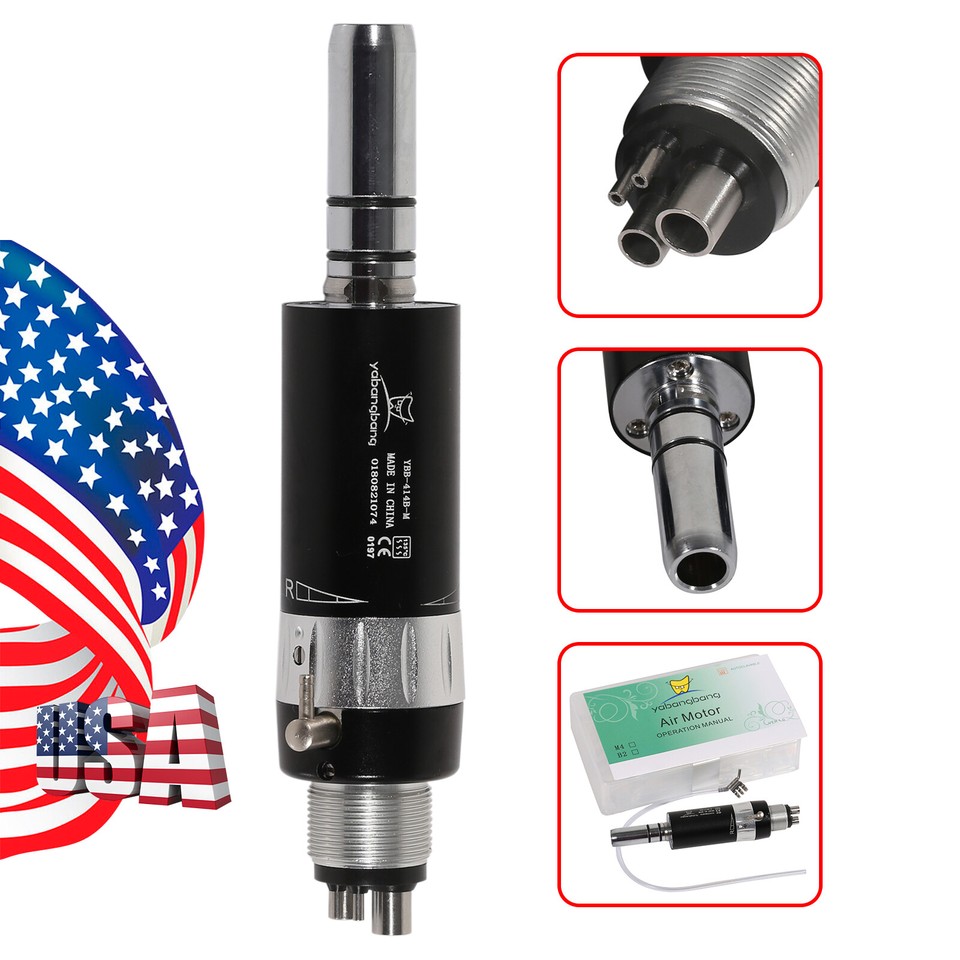 NSK Style Dental High Speed Turbine Handpiece - 45° Angle, Push Button, 2 Hole (USA Stock) 10 thumbnail image