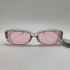 WEST LOOP Sunglasses 59943 PNK VL Pink Lens Jeweled Rhinestones By FOSTER GRANT