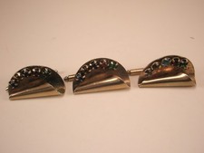 1" Custom Rhinestone LARGE Formal Shirt Studs Vintage tuxedo prom groom e14