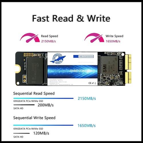 DOGFISH MACBOOK SSD A1466 256GB 512GB 1TB Computer Festplatte Solid State Drive - Bild 2 von 7