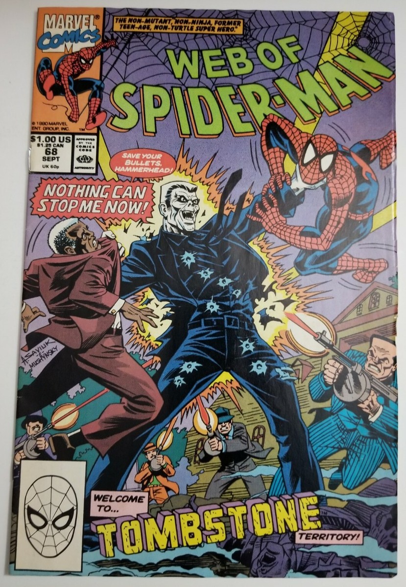 Web of Spider-Man #68 (Marvel Comics, 1990) Tombstone | eBay