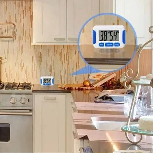 2pcs Digital Kitchen Timer Magnetic Cooking LCD Large Count Down Clear Alarm Egg - Picture 8 of 9