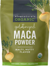 Viva Naturals Organic Maca Powder, Gelatinized Vegan Kosher Peruvian Superfood